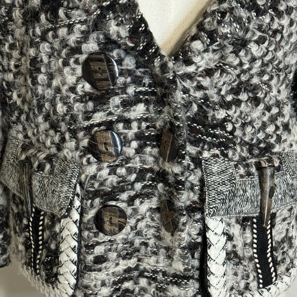 BYRON LARS beauty mark Alpaca Wool Blend Jacket Blazer Coat size 6 Business Work - Picture 11 of 11